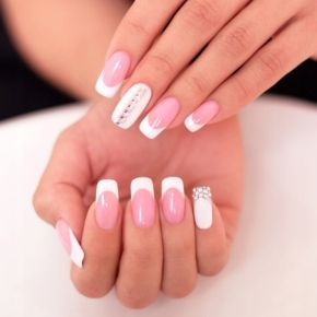 Szablon do malowania i zdobień paznokci french manicure wzornik A