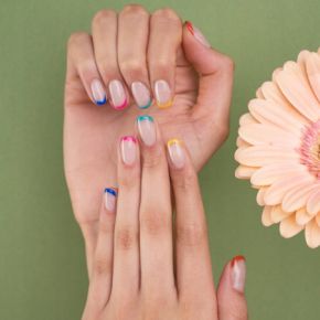 Szablon do malowania i zdobień paznokci french manicure wzornik A