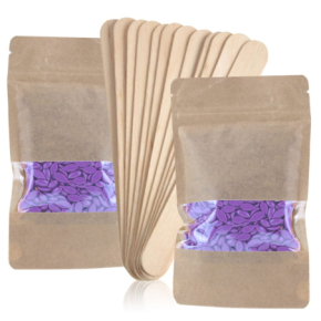 ItalWax Minizestaw do depilacji 2x wosk twardy w granulkach Lavender + szpatułki