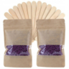 ItalWax Minizestaw do depilacji 2x wosk twardy w granulkach Plum + szpatułki - 1