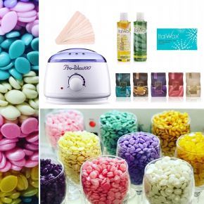 Zestaw depilacja nogi ręce bikini pachy plecy 5x wosk twardy ItalWax ECO żel olejek podgrzewacz