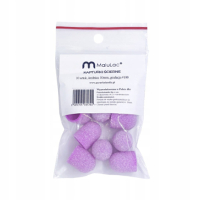MaluLac kapturki do pedicure 10mm gradacja 100 - 10 sztuk fioletowe
