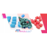 MaluLac kapturki do pedicure 10mm gradacja 100 - 10 sztuk fioletowe - 4