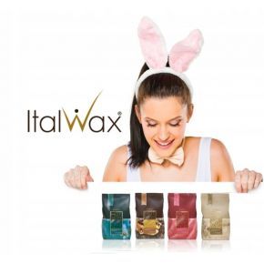 Zestaw do depilacji 4x wosk twardy ItalWax ECO podgrzewacz PRO-WAX100 szpatułki 100szt
