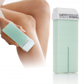 Xanitalia Doll Zestaw do depilacji ciała - podgrzewacz + wosk w rolce Aloe E Titanio 100ml + paski