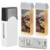 Depilacja zestaw 2x wosk ItalWax NATURAL podgrzewacz paski - 1
