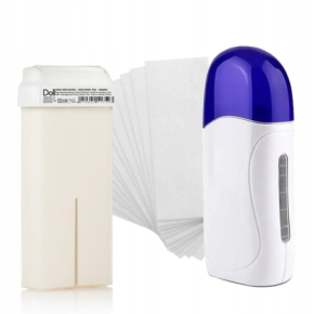 Xanitalia Doll Zestaw do depilacji ciała - podgrzewacz + wosk w rolce Banana 100ml + paski
