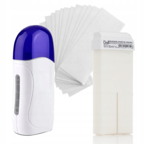 Xanitalia Doll Zestaw do depilacji ciała - podgrzewacz + wosk w rolce Bianca 100ml + paski
