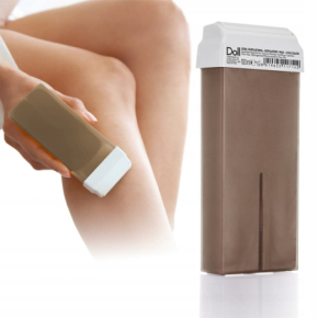 Xanitalia Doll Zestaw do depilacji ciała - podgrzewacz + wosk w rolce Cioccolato 100ml + paski
