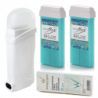 Depilacja zestaw 2x wosk elastyczny ItalWax FLEX AQUAMARINE podgrzewacz paski - 2
