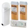 Depilacja zestaw 2x wosk elastyczny ItalWax FLEX AMBER podgrzewacz paski - 2