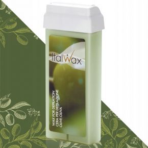 Depilacja zestaw 2x wosk ItalWax OLIVE podgrzewacz paski
