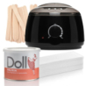 Xanitalia Doll Zestaw do depilacji ciała - podgrzewacz + wosk w puszce Melissa 400ml + paski + szpatułki - 2