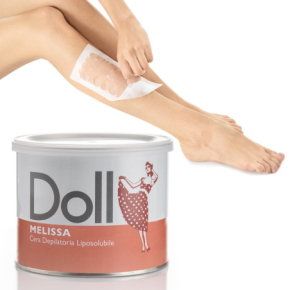 Xanitalia Doll Zestaw do depilacji ciała - podgrzewacz + wosk w puszce Melissa 400ml + paski + szpatułki