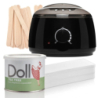 Xanitalia Doll Zestaw do depilacji ciała - podgrzewacz + wosk w puszce Tea Tree 400ml + paski + szpatułki - 1