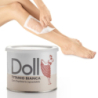 Xanitalia Doll Zestaw do depilacji ciała - podgrzewacz + wosk w puszce Titanio Bianca 400ml + paski + szpatułki - 4