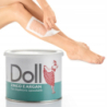 Xanitalia Doll Zestaw do depilacji ciała - podgrzewacz + wosk w puszce Zinco E Argan 400ml + paski + szpatułki - 4