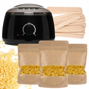 Xanitalia Doll Zestaw do depilacji bezpaskowej - podgrzewacz + 3x wosk twardy Honey 100g + szpatułki