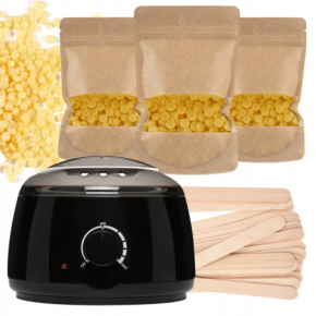 Xanitalia Doll Zestaw do depilacji bezpaskowej - podgrzewacz + 3x wosk twardy Honey 100g + szpatułki