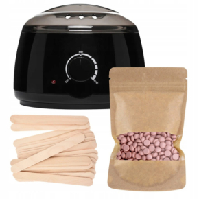 Xanitalia Doll Zestaw do depilacji bezpaskowej - podgrzewacz + wosk twardy Mauve Jasmine 250g + szpatułki