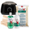 Xanitalia Doll Zestaw do depilacji bezpaskowej - podgrzewacz + wosk twardy Vanilla White 1 kg + preparaty + szpatułki - 1