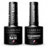 2x Claresa lakier hybrydowy TOP DIAMOND NO WIPE 5g + ULTRA BASE 5g - 1