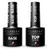 2x Claresa lakier hybrydowy TOP SHINE 5g + BASE 5g - 1