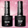 2x Claresa lakier hybrydowy TOP SHINE 5g + BASE 5g - 2