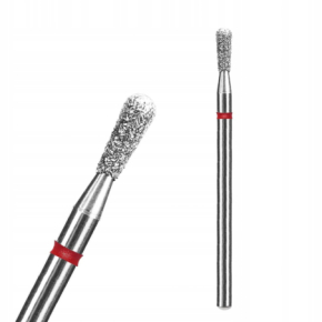 Staleks Expert FA120R023/5 2,3mm/5mm frez diamentowy do skórek i paznokci płomień mini "match" czerwony