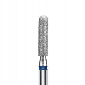 Staleks Expert FA30B025/10 2,5mm/10mm frez diamentowy do skórek i paznokci walec zaokrąglony niebieski