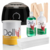 Xanitalia Doll Zestaw do depilacji ciała - podgrzewacz + wosk w puszce 800ml (do wyboru) + preparaty + paski + szpatułki - 1