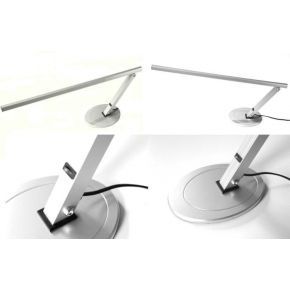 Activ Lampa z aluminium na biurko slim 20W srebrna