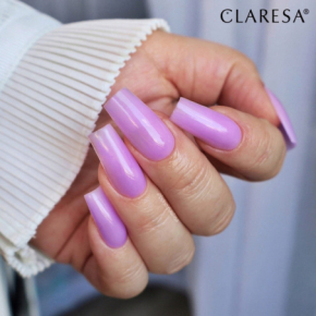 Claresa Rubber Gel 7 45g budujący żel do przedłużania paznokci delikatny fiolet