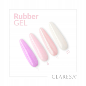 Claresa Rubber Gel 7 45g budujący żel do przedłużania paznokci delikatny fiolet