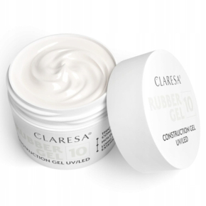 Claresa Rubber Gel 10 12g budujący żel do przedłużania paznokci mleczny