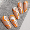 Gotowe tipsy samoprzylepne do przedłużania paznokci Press On Nails Ballerina 03 24 sztuki - 12