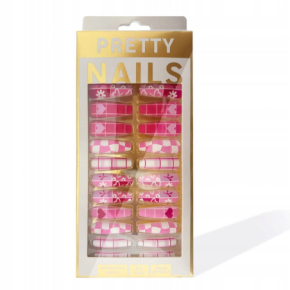 Gotowe tipsy samoprzylepne do przedłużania paznokci Press On Nails Ballerina 06 24 sztuki