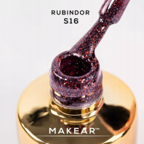 Makear House of Magic S16 Rubindor - kolorowy lakier hybrydowy 8ml