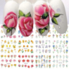 Naklejki wodne na paznokcie 12 sztuk nr BN2725-2736 ozdoby kwiaty mix - 3