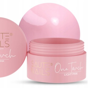 Saute Nails One Touch Light Pink 30g pastelowy delikatny róż żel do przedłużania paznokci