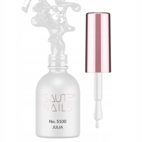 Saute Nails S100 Julia white biały 8ml kolorowy lakier hybrydowy do paznokci vegan friendly