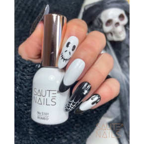 Saute Nails S100 Julia white biały 8ml kolorowy lakier hybrydowy do paznokci vegan friendly