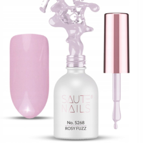 Saute Nails S268 Rosy Fuzz 8ml kolorowy lakier hybrydowy do paznokci vegan friendly