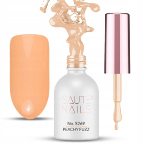 Saute Nails S269 Peachy Fuzz 8ml kolorowy lakier hybrydowy do paznokci vegan friendly