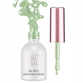 Saute Nails S275 Pistachio Cream 8ml kolekcja Make it BLOOM! Kolorowy lakier hybrydowy do paznokci vegan friendly