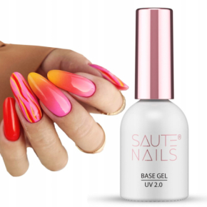 Saute Nails Base Gel UV 2.0 Baza żelowa do paznokci zwiększająca przyczepność 8ml