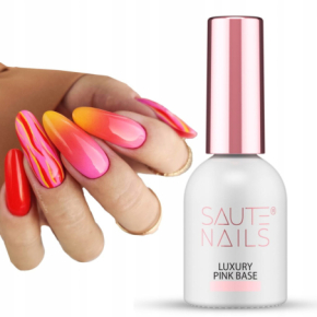 Saute Nails Luxury Base Pink 8ml baza hybrydowa do paznokci