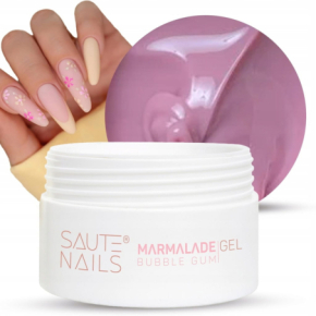 Saute Nails Marmalade Gel Bubble Gum 30g żel do przedłużania paznokci