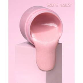 Saute Nails One Touch Builder Gel Glitter Pink 50g żel do przedłużania paznokci