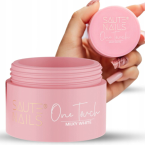 Saute Nails One Touch Builder Gel Milky White 30g żel do przedłużania paznokci